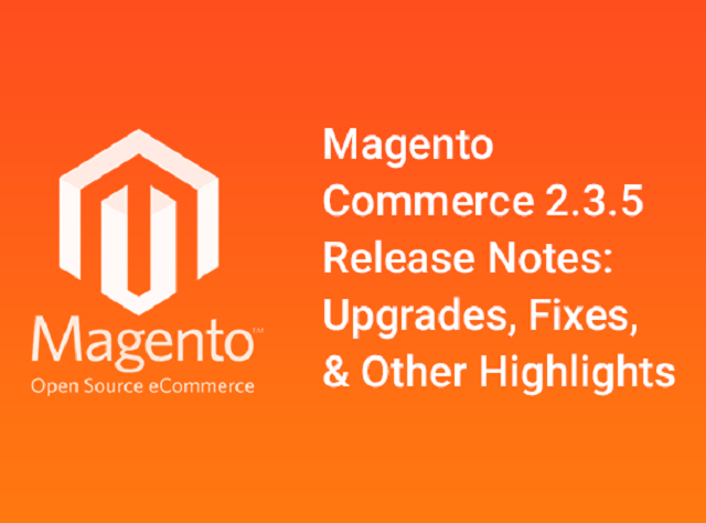 magento commerce 2.3.5 release notes