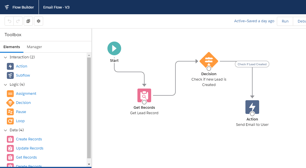 Flow Builder with Flow Example