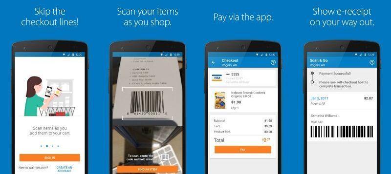 walmart scan and pay via walmart app