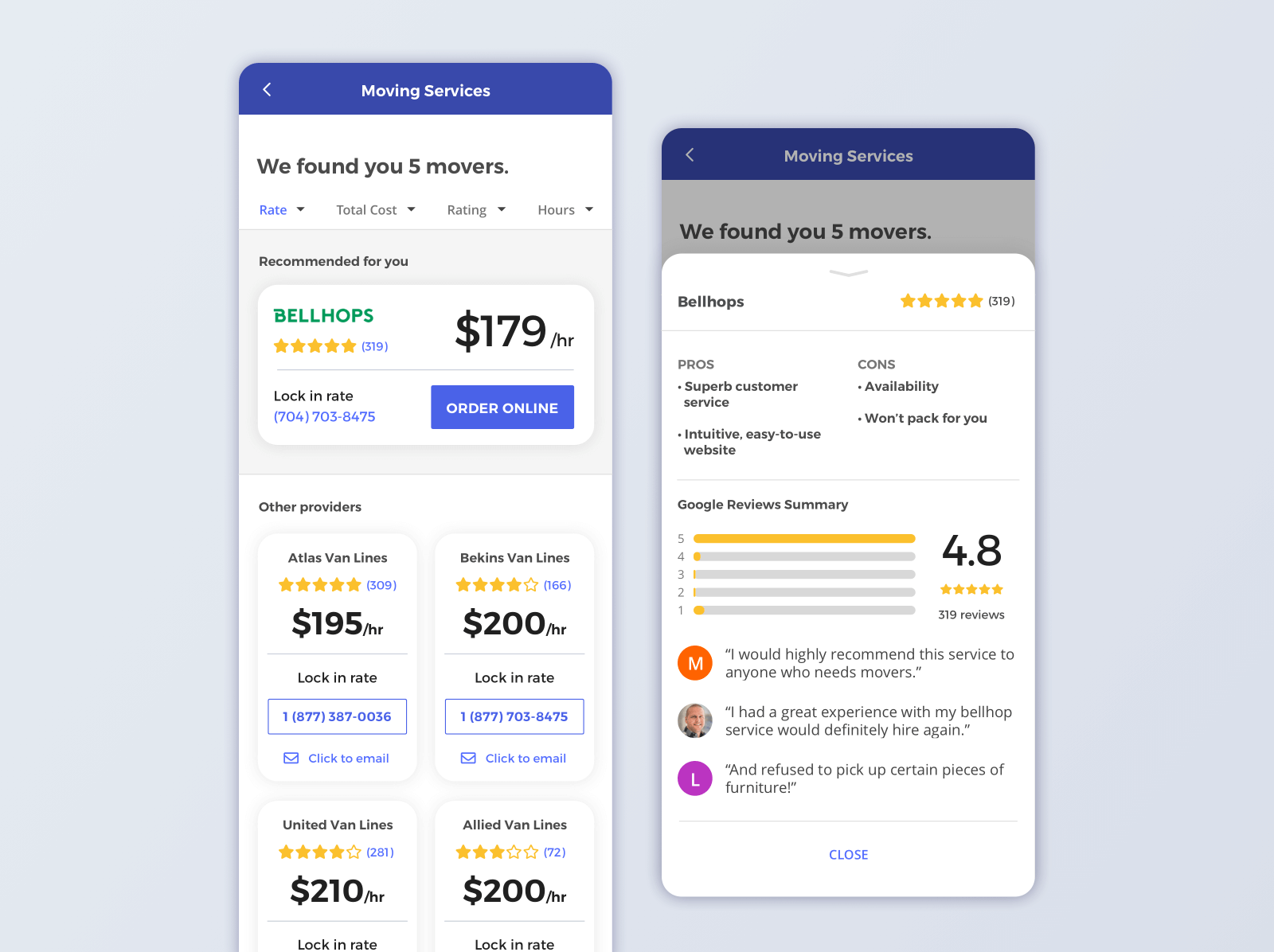 goods and transport relocation apps