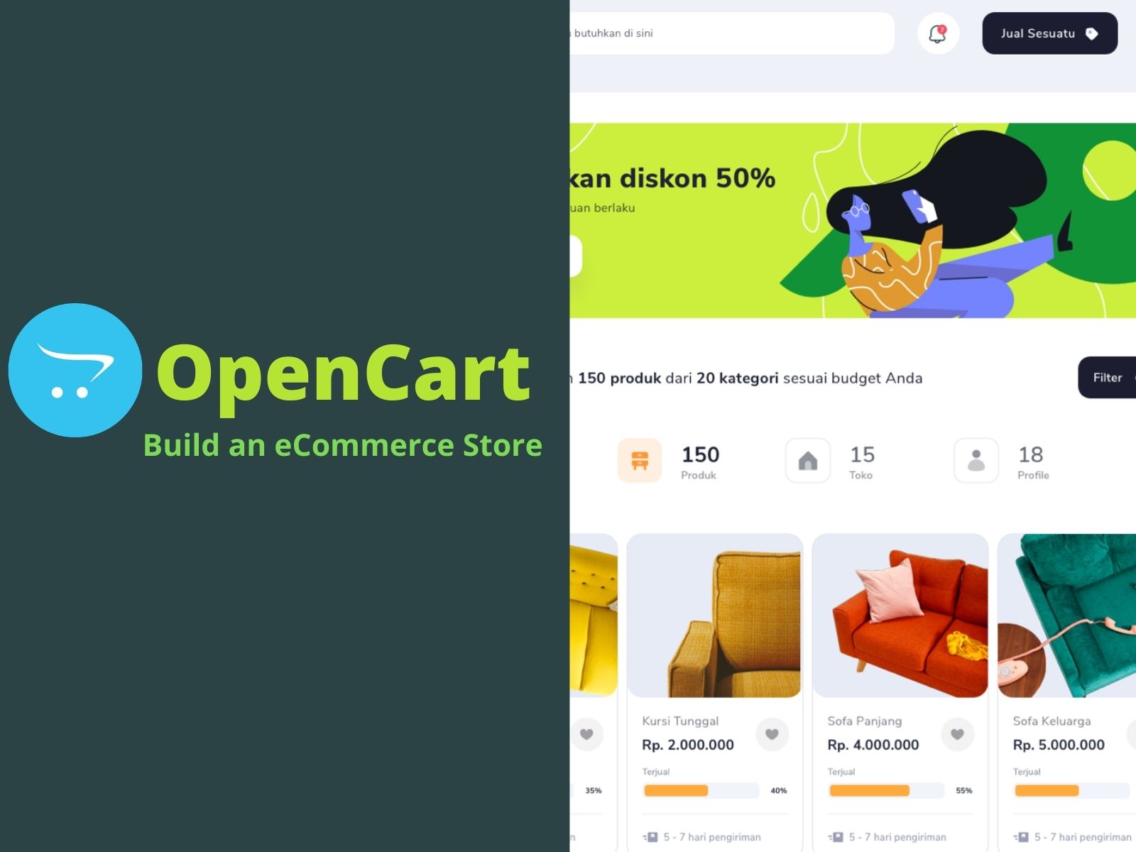 OpenCart build an ecommerce store