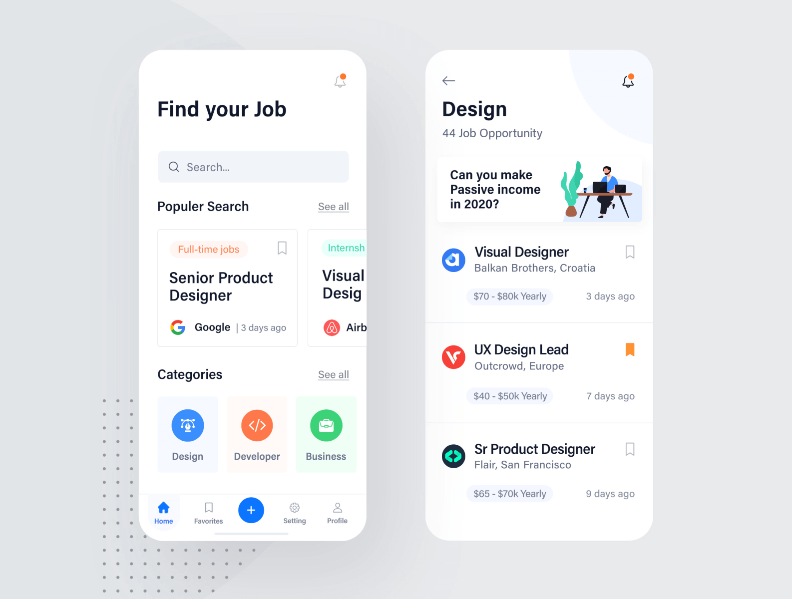 job search mobile application