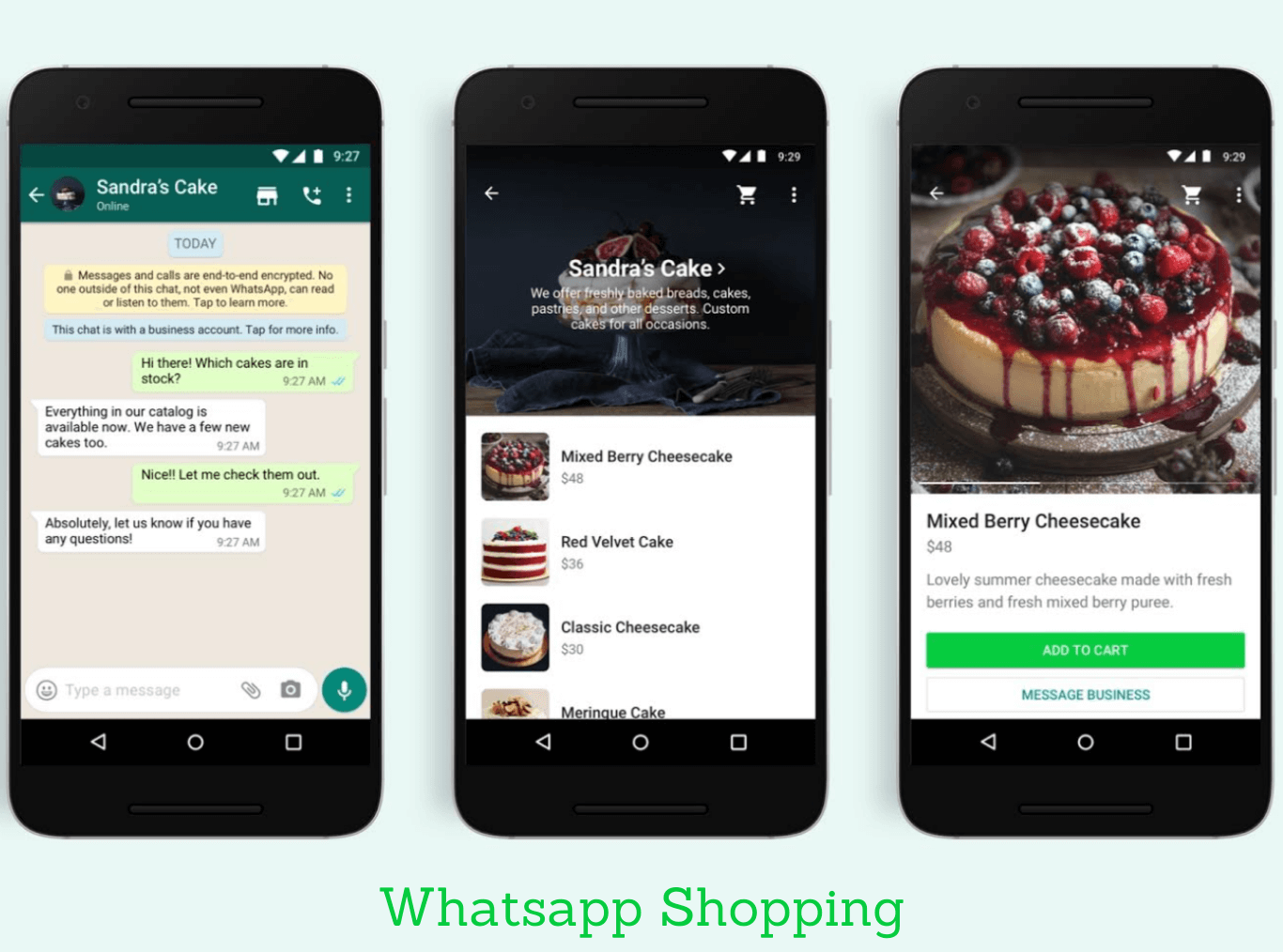 Whatsapp Shopping button