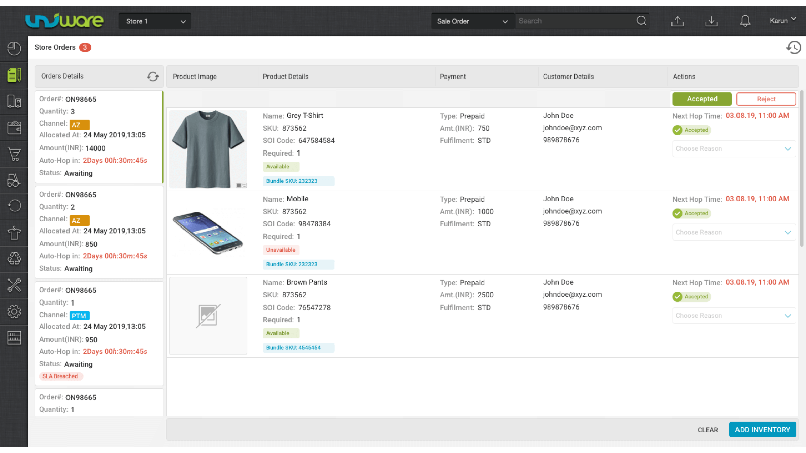 Multi-Channel Sales Order & Inventory Management shopify app