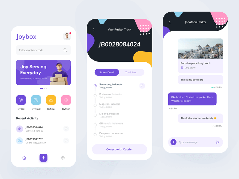 logistics goods delivery app
