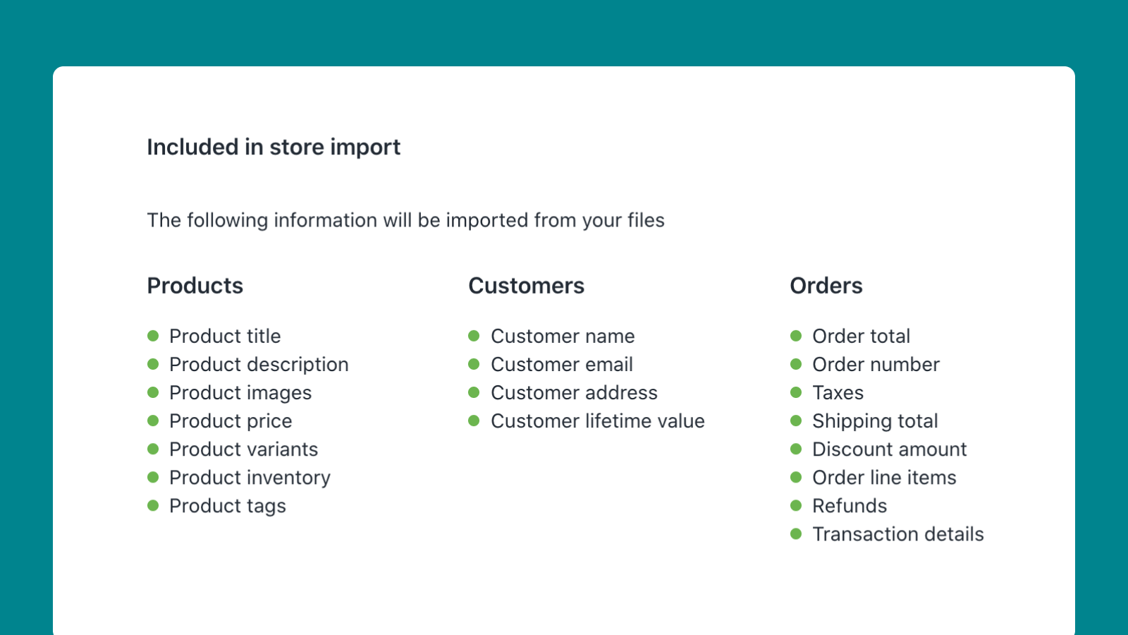 Store Importer App