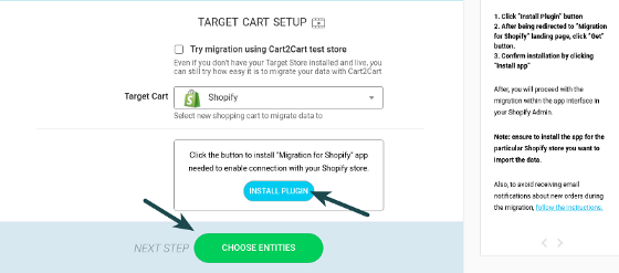 setup your target store shopify