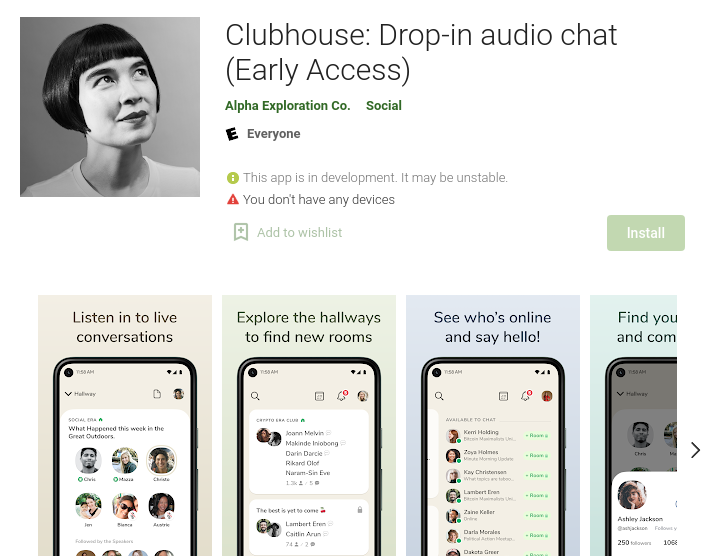 clubhouse audio app is now on android