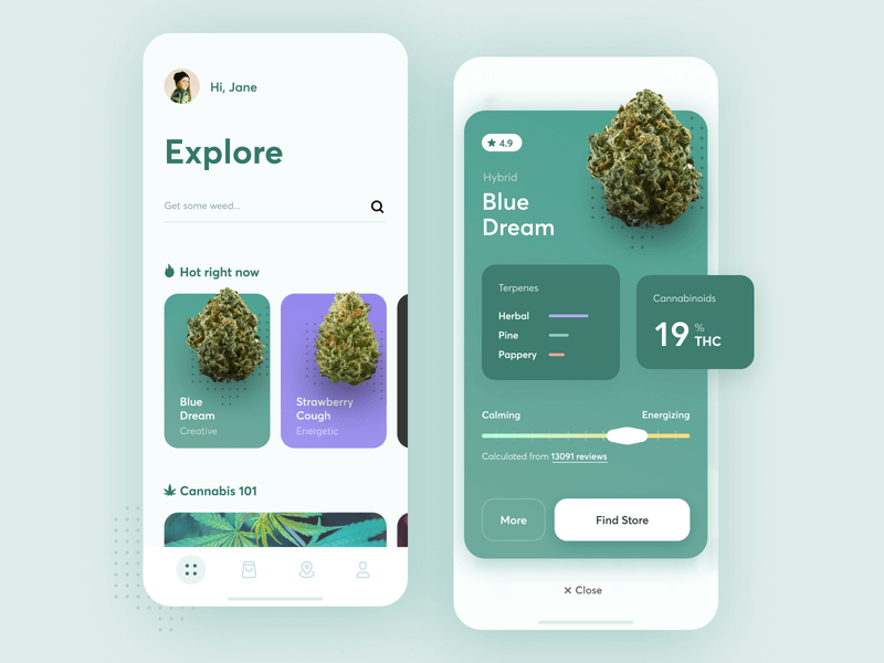 online cannabis delivery app