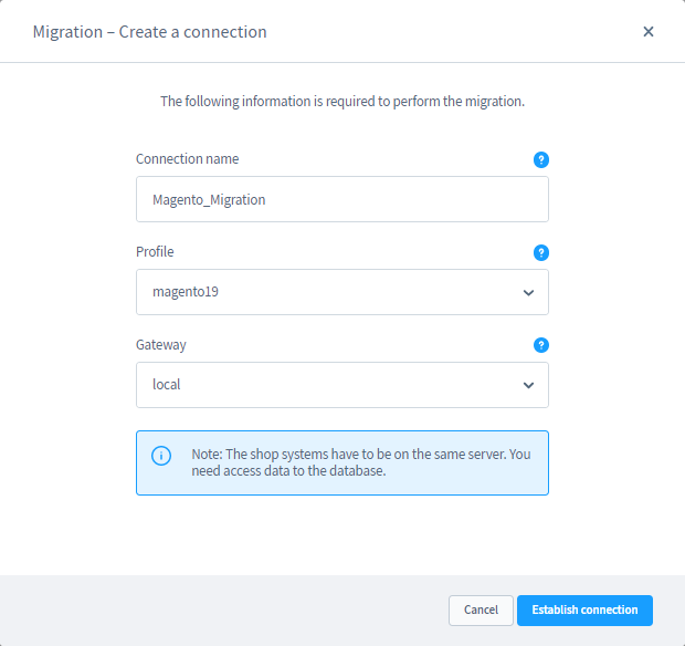 migration. Profiles for Shopware 5