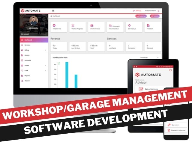 workshop garage management Software Development