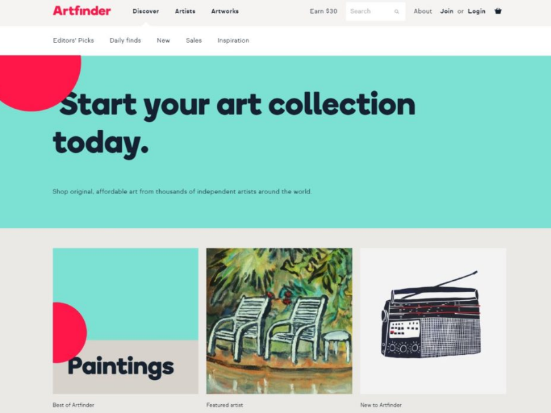 Sell your art online with Artfinder
