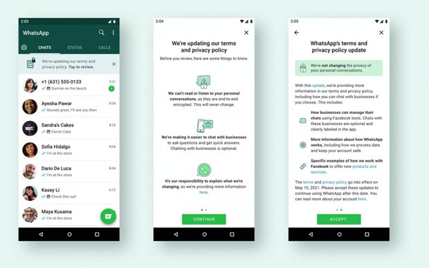 whatsapp privacy statement