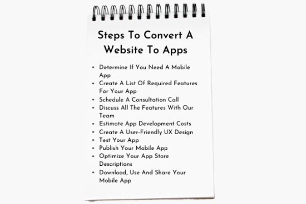 Steps To Convert A Website To Apps