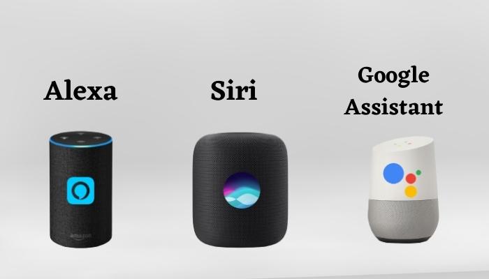 Siri, Alexa, and Google Assistant