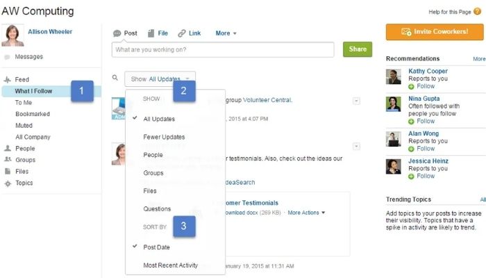 Chatter Tab In Salesforce