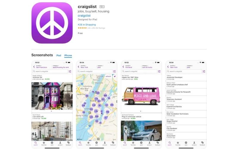 Craigslist iOS App