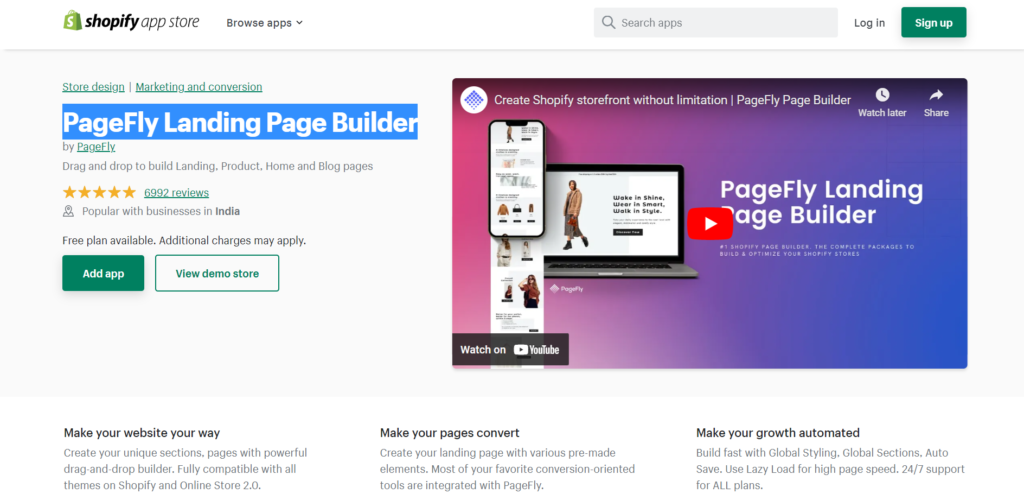 PageFly Landing Page Builder